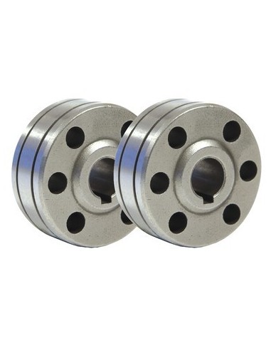 042377*SET 2 RODILLOS TIPO B 0,8/1,0 ALUMINIO
