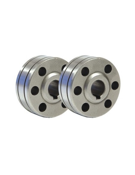 042377*SET 2 RODILLOS TIPO B 0,8/1,0 ALUMINIO