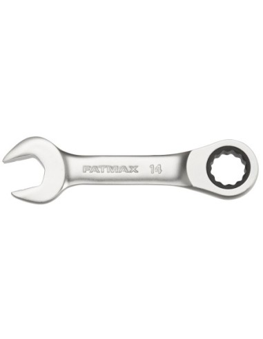Llave combinada corta con carraca 14mm