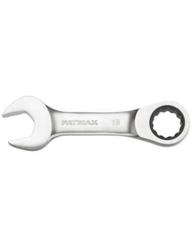 Llave combinada corta con carraca 19mm