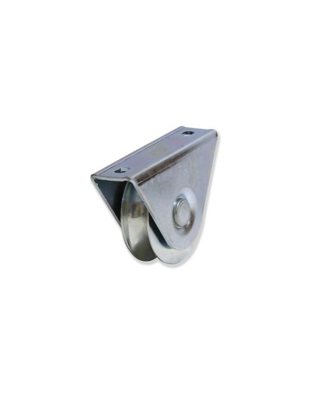 Ruedas con soporte sobreponer canal U. Zincadas | 80-158