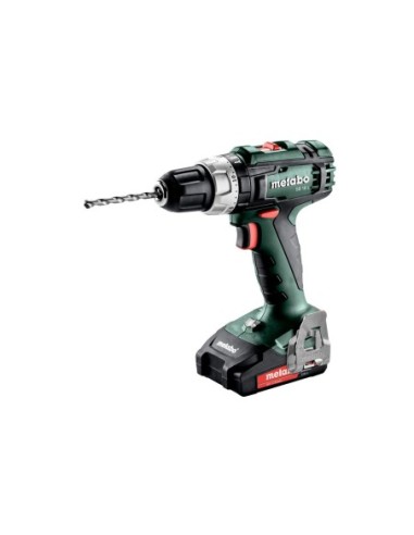 SB 18 L Taladro atornillador de percusión de batería/18V 2x Ion de litio Cargador SC 30 metaBOX 145