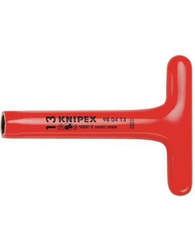 Llave de vaso con mango en forma de T 200 mm KNIPEX 98 04 13