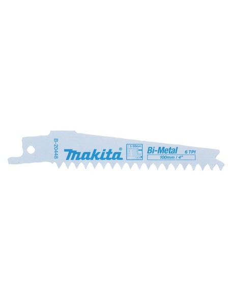 Makita B-20448 Sierra de sable 100mm para tableros de fibra 6TPI 5pcs