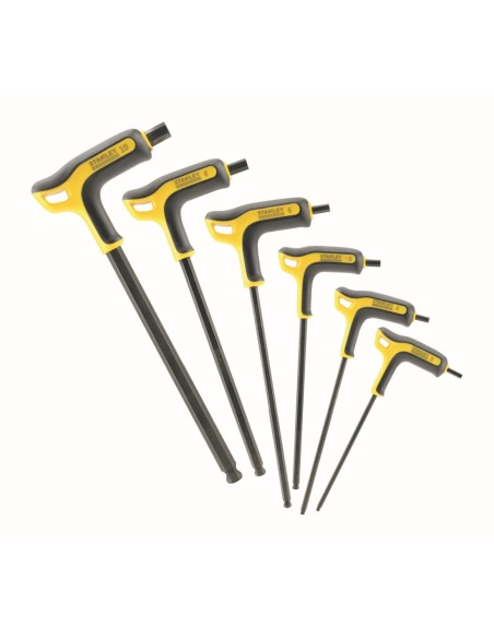 Set 6 llaves hexagonales FatMax mango en “T. 3, 4, 5, 6, 7 y 8mm.