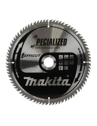 Makita B-67240 Disco TCT 260/30/80D Madera Efficut