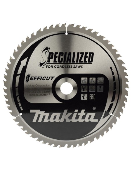 Makita B-67256 Disco TCT 305/30/60D Madera Efficut