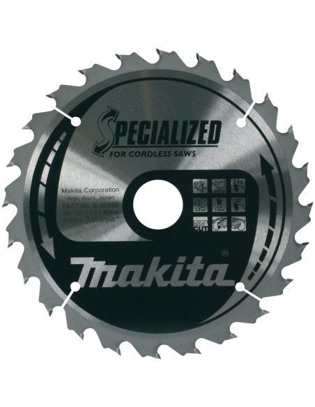 Makita B-09195 Disco HM 190/30/24D Batería