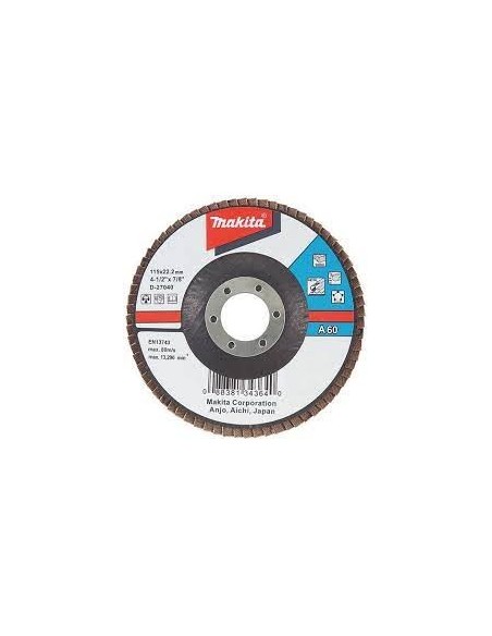 Makita D-27165 Disco de láminas de óxido de aluminio 180mm G120
