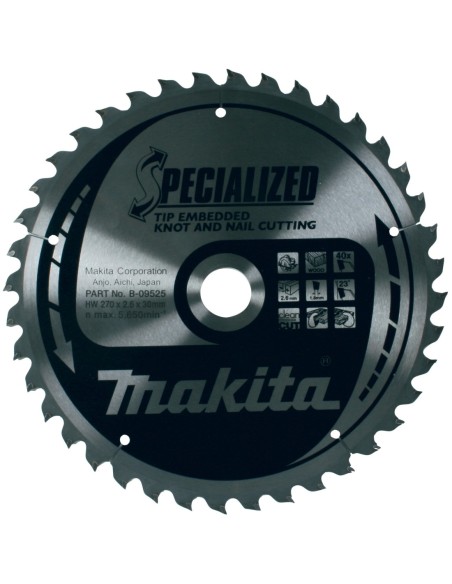 Makita B-09525 Disco HM 270/30/40D Reforzado