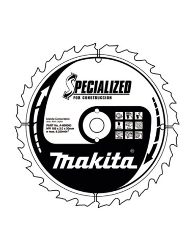 Makita B-13699 Disco HM 235/30/16D Construcción