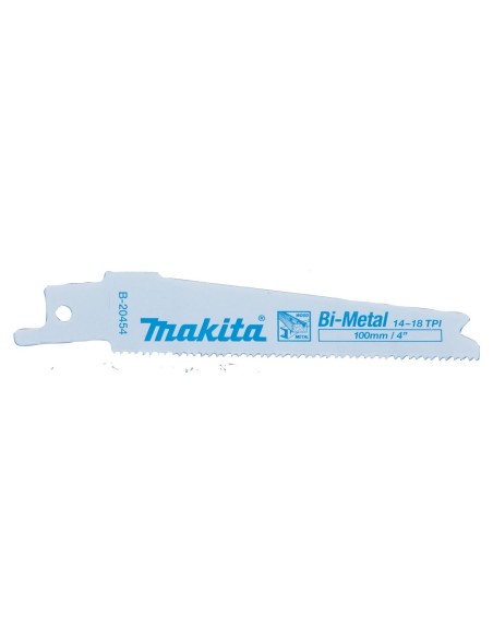 Makita B-20454 Sierra de sable 100mm para madera y metal 14/18TPI 5pcs