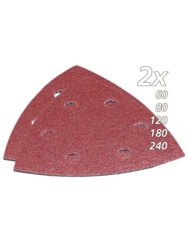 Makita B-21618 Set de lijas de velcro triangular madera 10pcs