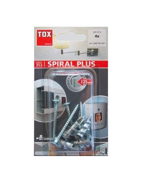 Taco para cartón-yeso GD SPIRAL PLUS