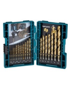 Makita D-67527 Juego de brocas para metal HSS-TIN 19pcs