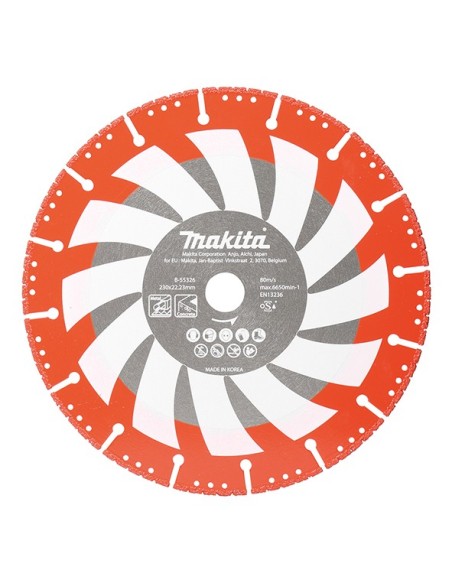 Makita B-55326 Disco de diamante especial rescate 230mm