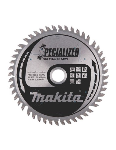 Makita B-56742 Disco TCT 165/20/48D Corian