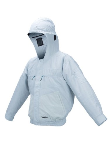 Makita DFJ207ZXL Chaqueta ventilada a batería 10,8/14,4/18V Gorro