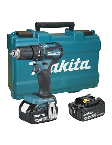 Makita DHP483RFE Taladro Combinado BL 18V 3,0Ah