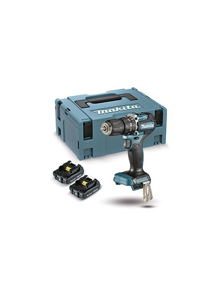 Makita DHP487RAJ Taladro combinado BL 18V 2,0 Ah LXT 40 Nm