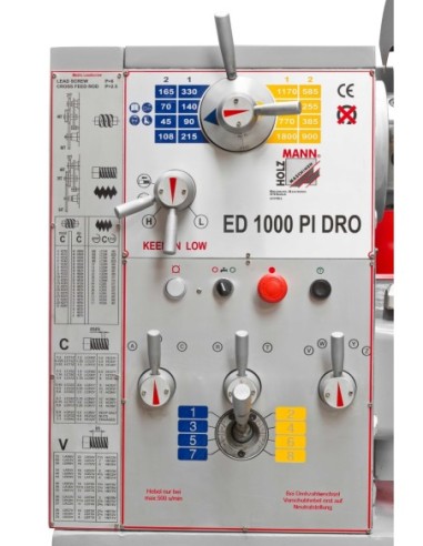 Torno para metal | ED1000PIDIG_400V Holzmann