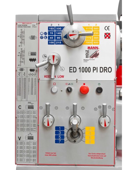 Torno para metal | ED1000PIDIG_400V Holzmann