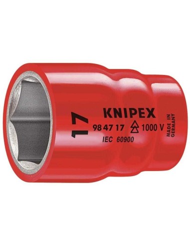 Vaso hexagonal para tornillos de cabeza hexagonal con cuadradillo 1/2 58 mm KNIPEX 98 47 22