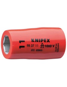 Vaso hexagonal para tornillos de cabeza hexagonal con cuadradillo 3/8 43 mm KNIPEX 98 37 11