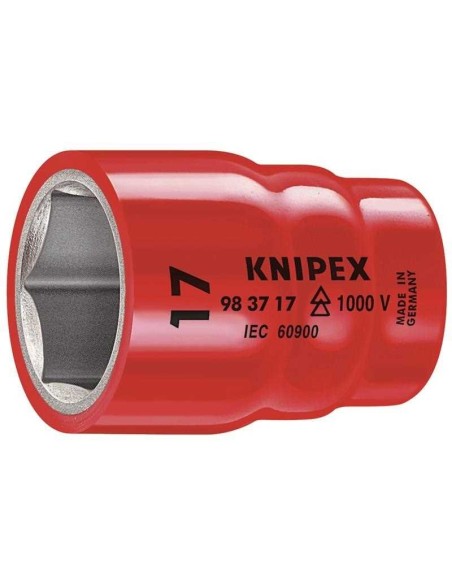 Vaso hexagonal para tornillos de cabeza hexagonal con cuadradillo 3/8 44 mm KNIPEX 98 37 12