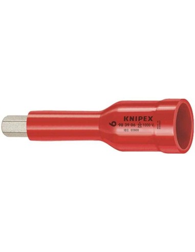 Vasos hexagonales, para tornillos con hexágono interior con cuadradillo 1/2 75 mm KNIPEX 98 49 05