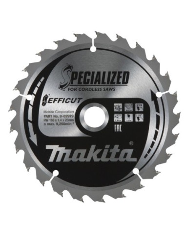 Makita B-62979 Disco TCT 165/20/25D Madera Efficut
