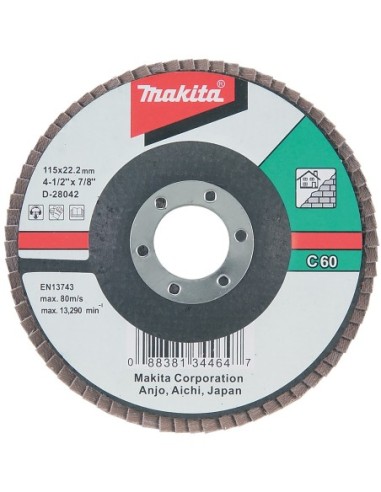 Makita D-28042 Disco de láminas de carburo de silicio 115mm G60