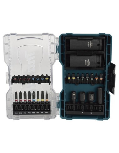 Makita E-07060 Estuche de puntas y vasos (30 pcs)