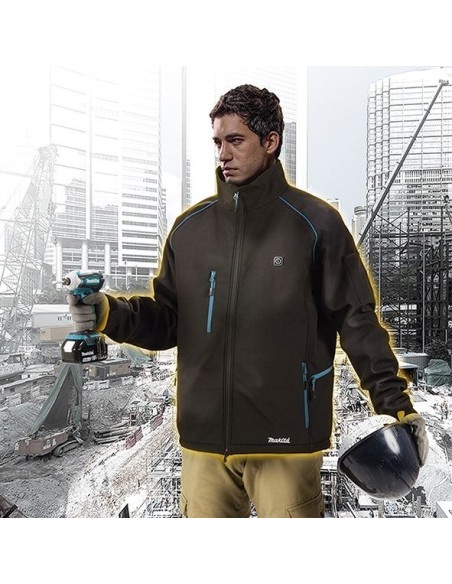 Makita CJ105DZXL Chaqueta calefactable 12V CXT Talla XL