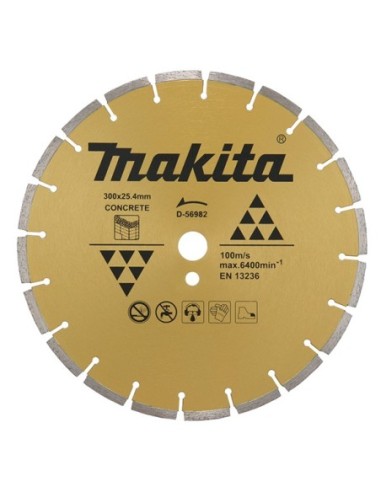Makita D-56982 Disco de diamante DIAMAK segmentado 300mm