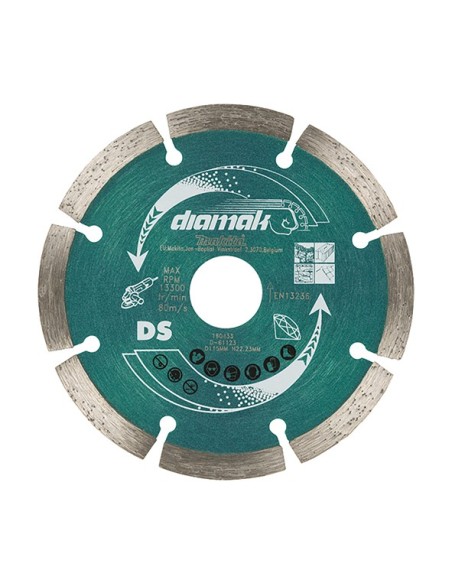 Makita D-61123 Disco de diamante DIAMAK segmentado 115mm