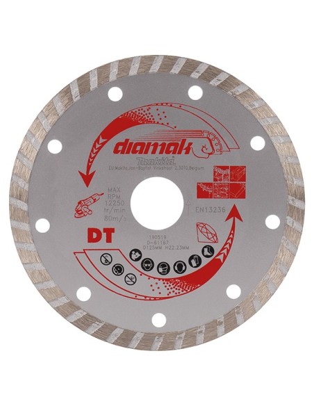Makita D-61167 Disco de diamante DIAMAK turbo 125mm