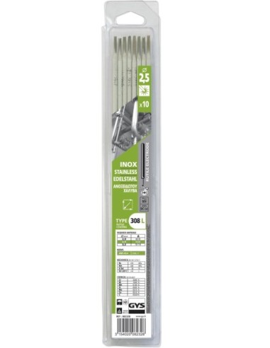 082328 * BLISTER 10 ELECTRODOS INOX.308L Ø2,5MM.