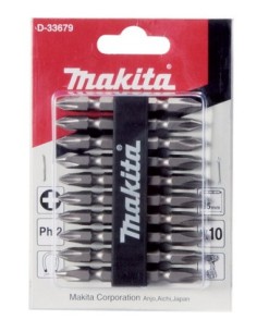 Makita D-34366 Set de puntas dobles imantadas PH2