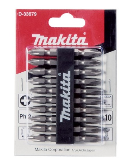 Makita D-34366 Set de puntas dobles imantadas PH2