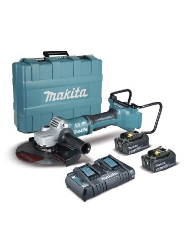 Makita DGA900PT2 Amoladora BL 18Vx2 5,0 Ah LXT 230 mm