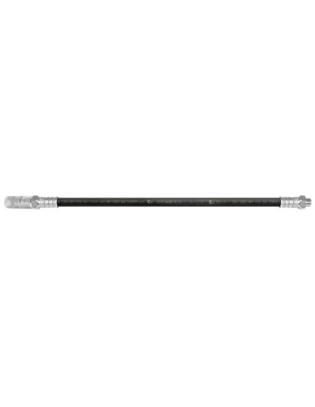 EXTENSIÓN FLEXIBLE CON BOQUILLA PARA BOMBAS O EQUIPOS DE ENGRASE, POLIESTER DE 1 TRENZA, 300 MM