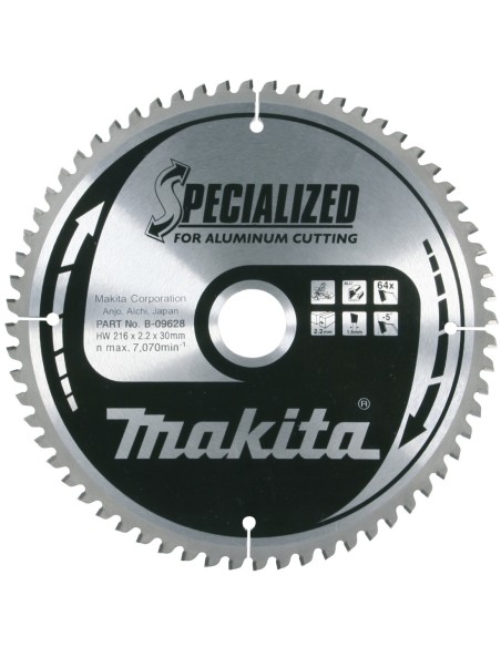 Makita B-09628 Disco HM 216/30/64D Especial aluminio