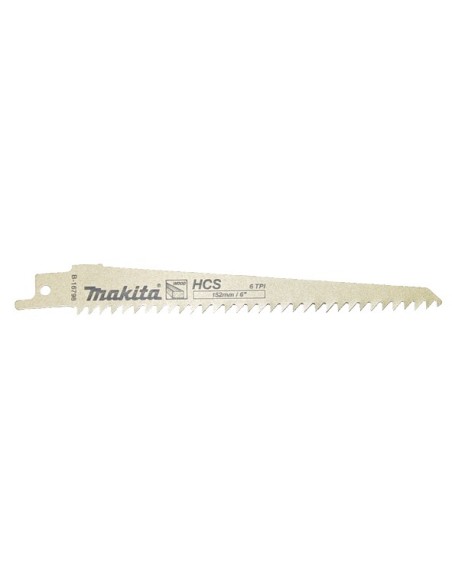 Makita B-16798 Sierra de sable HCS 152mm 6TPI 5pcs