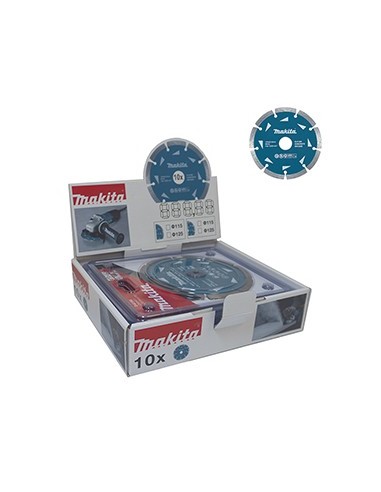 Makita D-41595-10 Set de discos de diamante segmentados 125 X 22.23 (10 pcs)