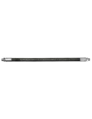 EXTENSIÓN FLEXIBLE PARA BOMBAS O EQUIPOS DE ENGRASE, POLIESTER DE DOBLE TRENZA, 300 MM