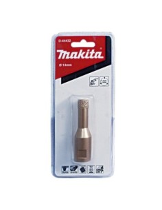 Makita D-44432 Broca de diamante para amoladora (especial porcelánico) 14 mm