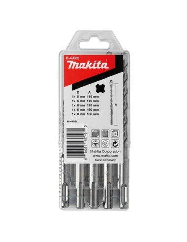 Makita B-49052 Estuche SDS-V-PLUS MAK4 5pcs