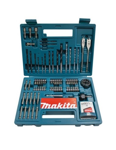 Makita B-54520 Set de puntas y brocas 100 piezas.