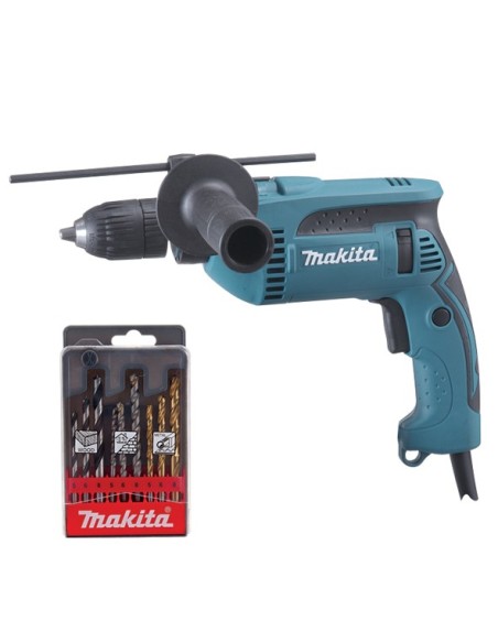 Makita HP1641K1X Taladro percutor 680 W 13 mm